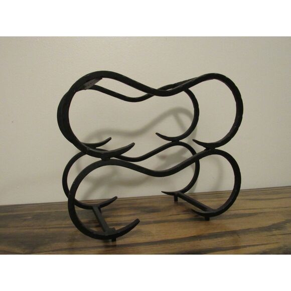 Vintage Wrought Iron Scrolling Wine Rack, Circa 1970s MCM - Picture 6 of 7